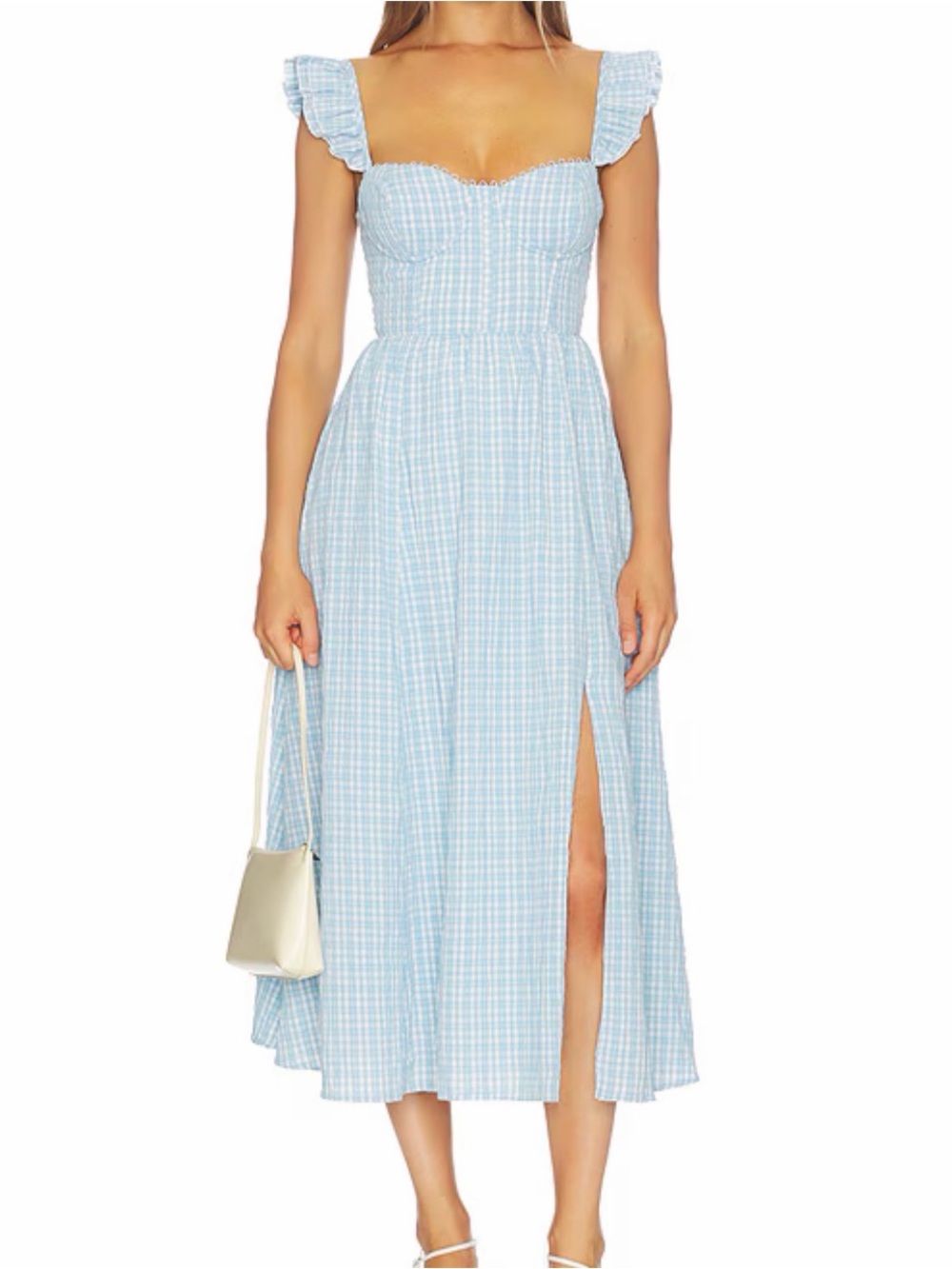 ASTR Wedelia Dress in Blue Plaid